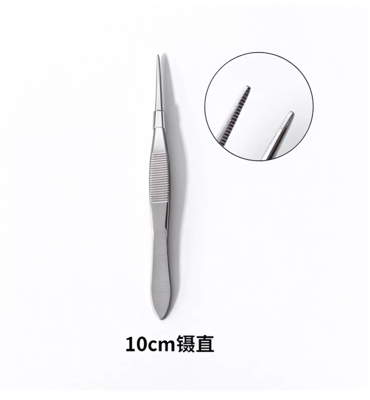 10cm 直头镊子 10 个装