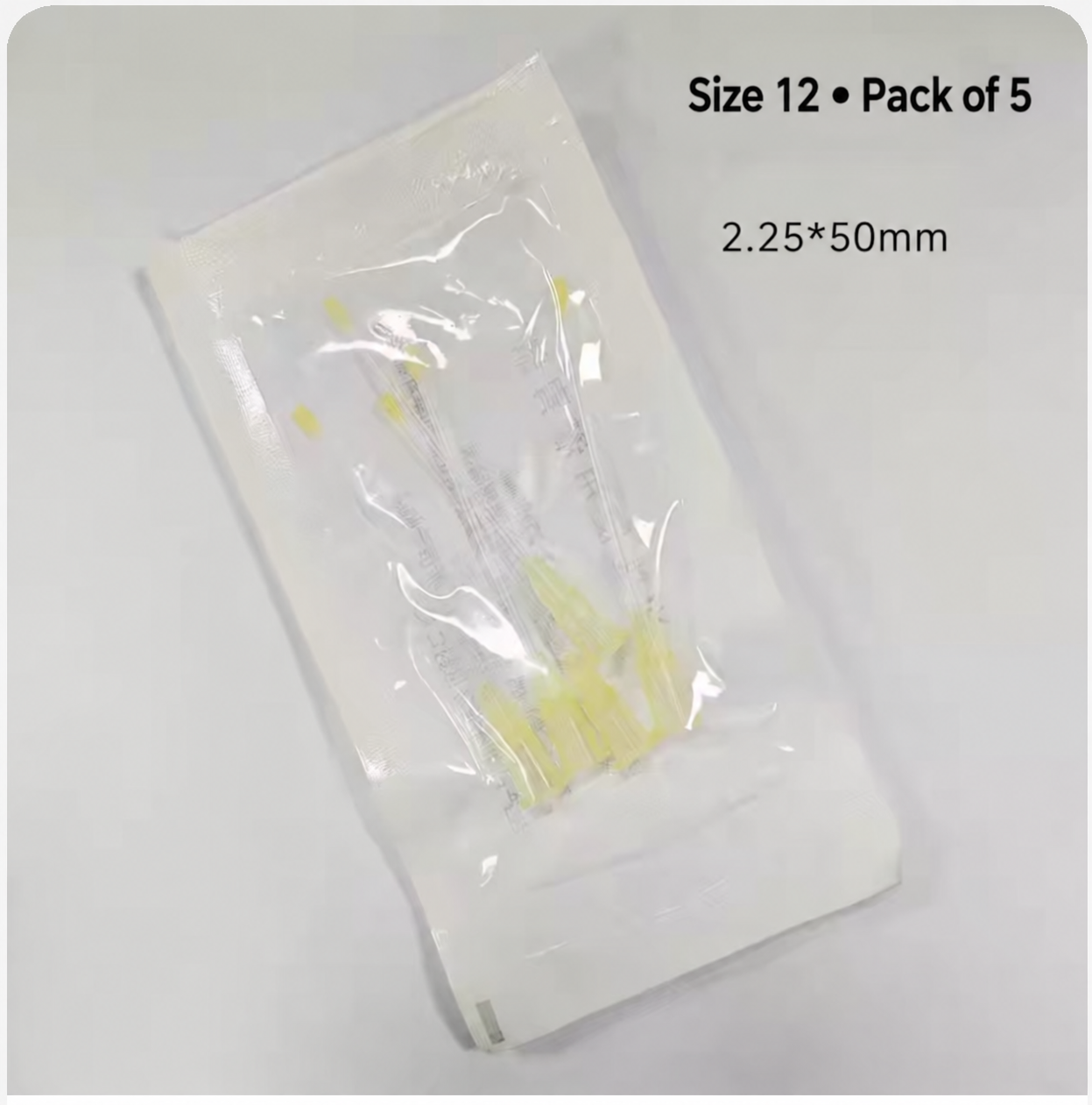 Soft Feeding Tubes — Size 12, 50 mm, Pack of 5