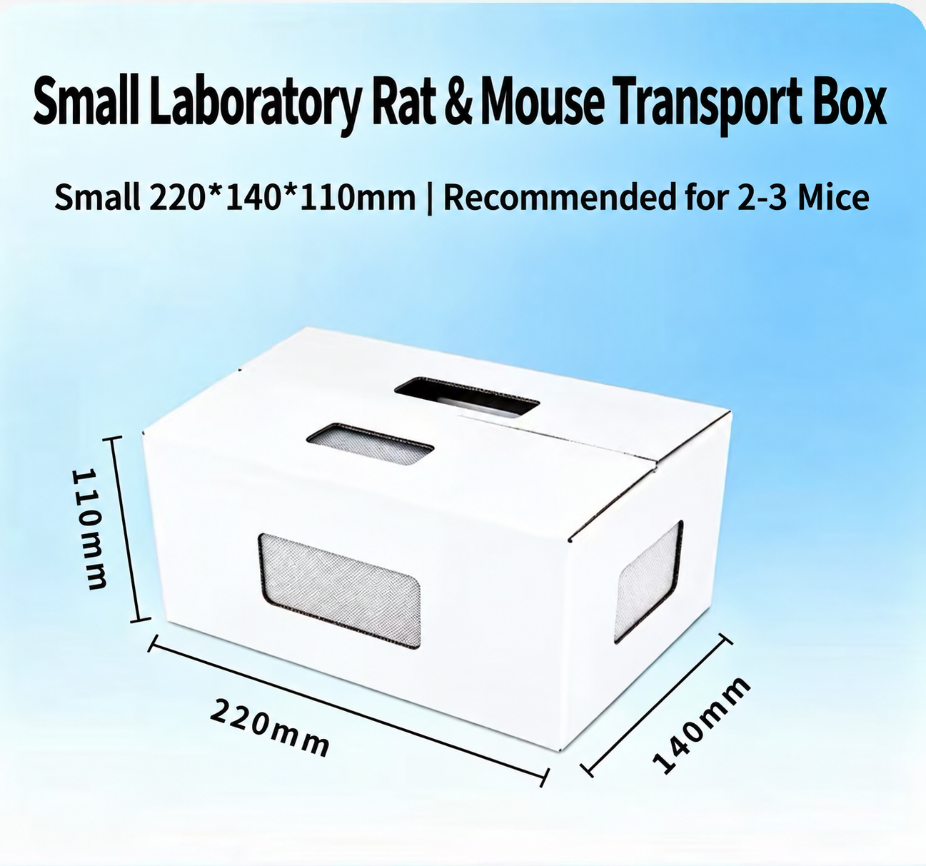 Laboratory Rodent Transport Box — Small