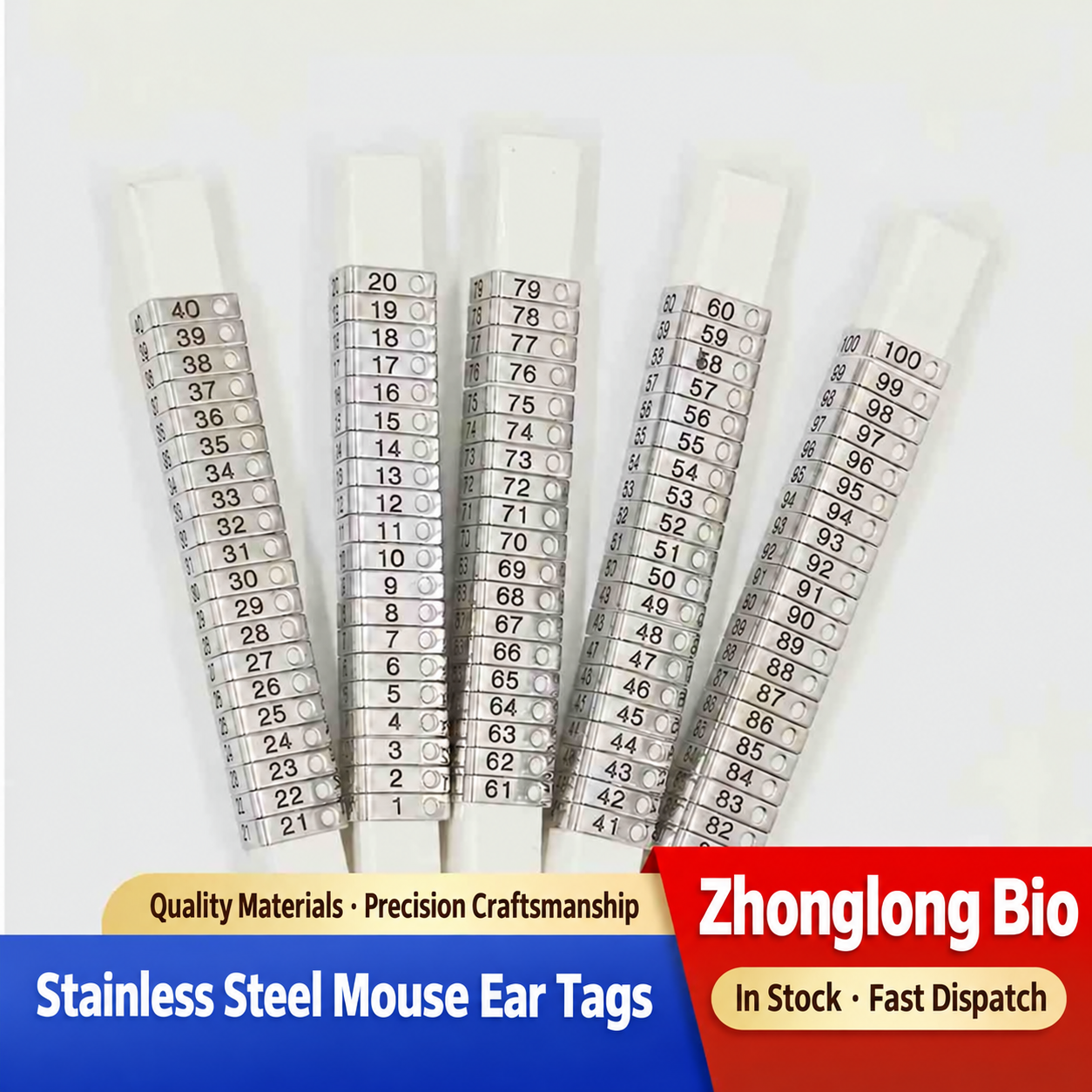 Mouse Ear Tags and Ear Tag Applicator