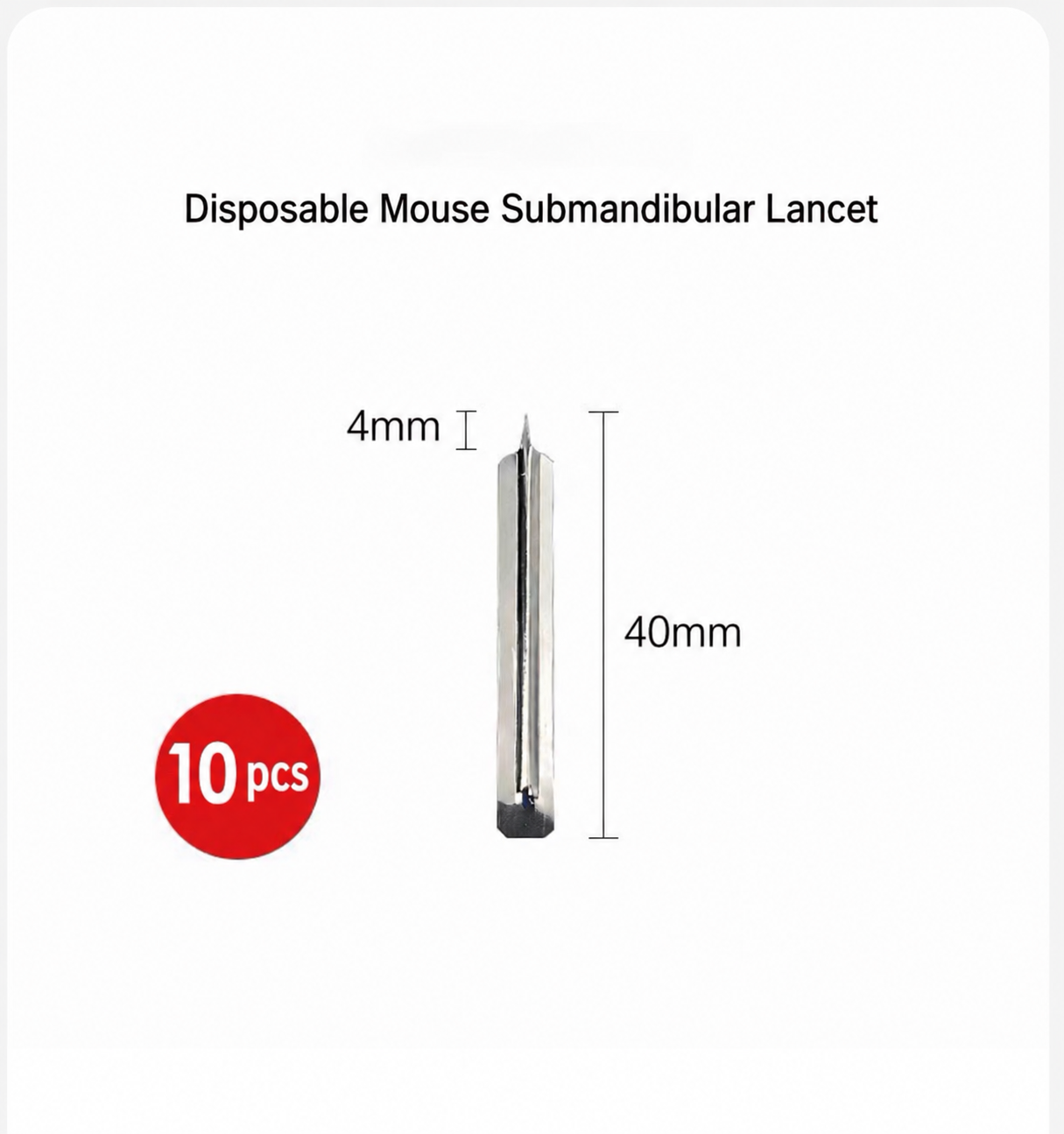 Disposable blood collection lancets — 10-piece trial pack